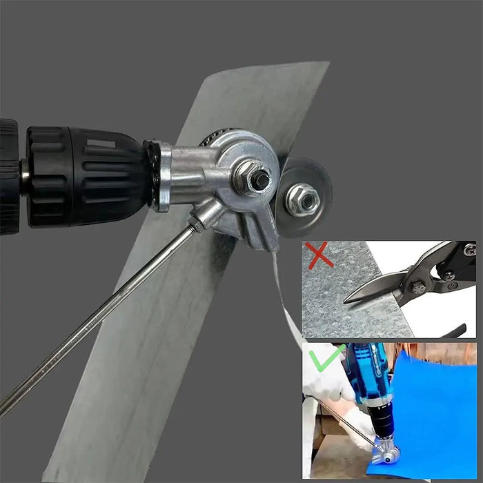 Electric Drill Plate Cutter Attachment Double Headed