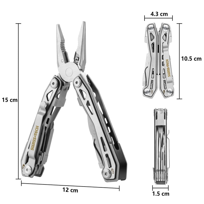 16 IN 1 Multitool Plier Cable Wire Cutter Folding Plier