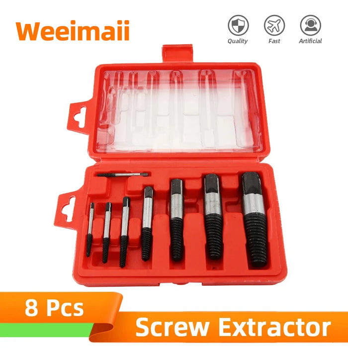 8Pcs Screw Extractor Set
