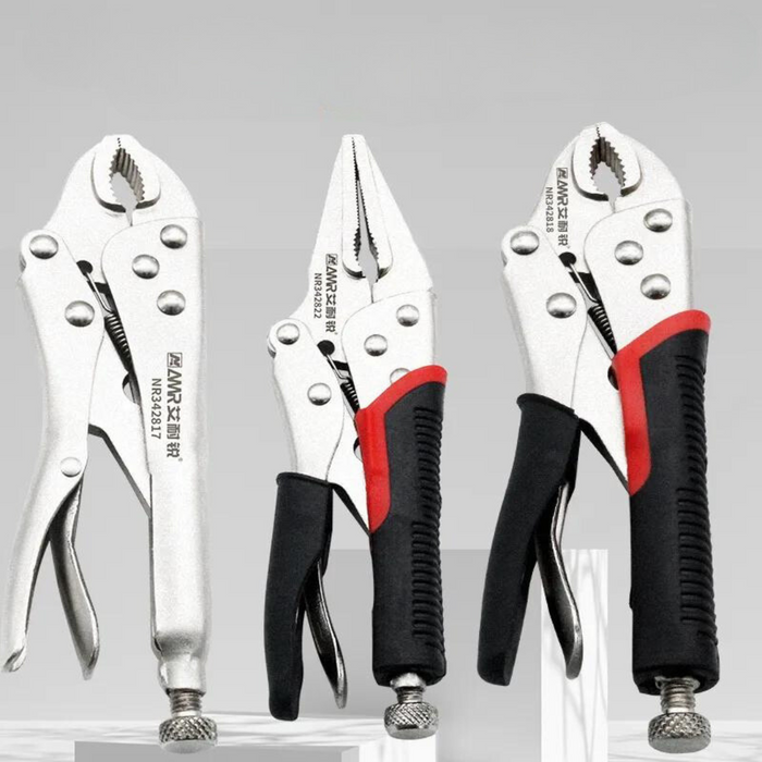 Locking Pliers Lock Pliers Curved Jaw Pliers Straight Long Nose Pliers Set