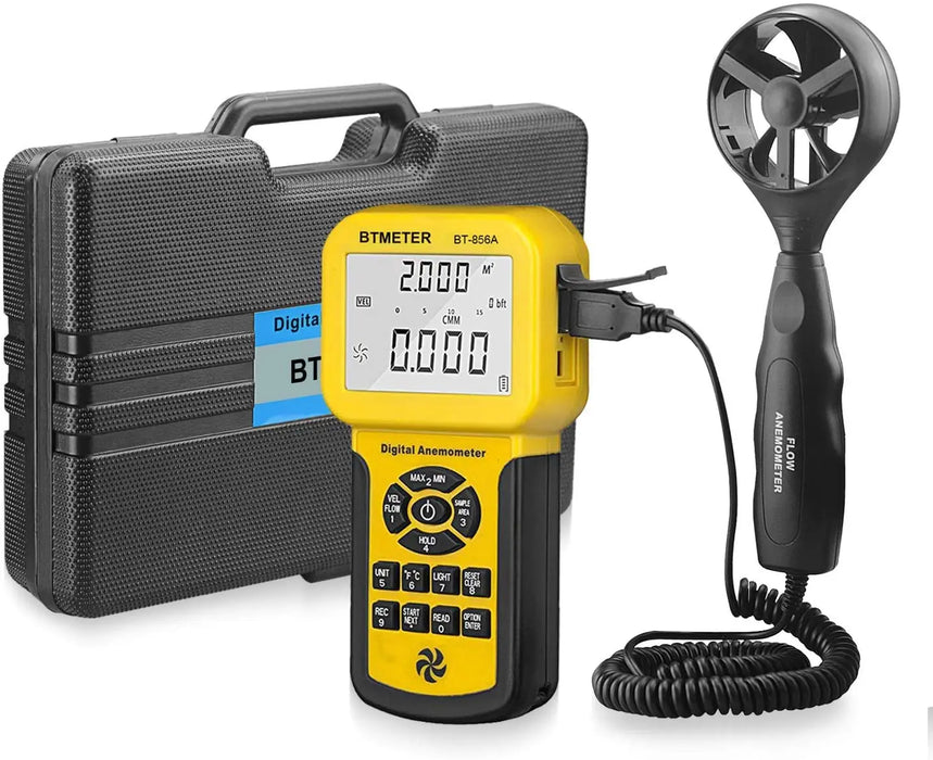 Pro CFM Digital Anemometer Measures Wind Speed