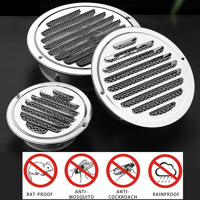 Round Stainless Steel Air Vent Grille Insect Protection