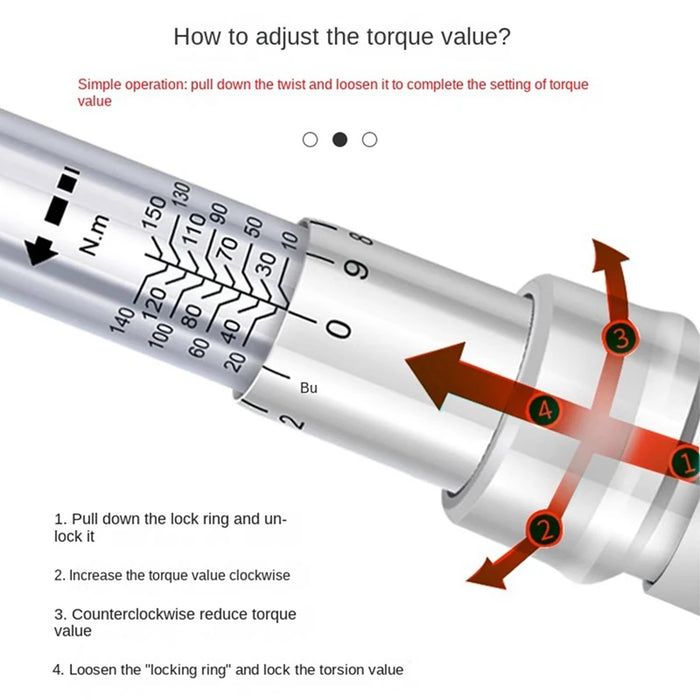 Adjustable Torque Wrench 5 To 30 Nm 30Mm