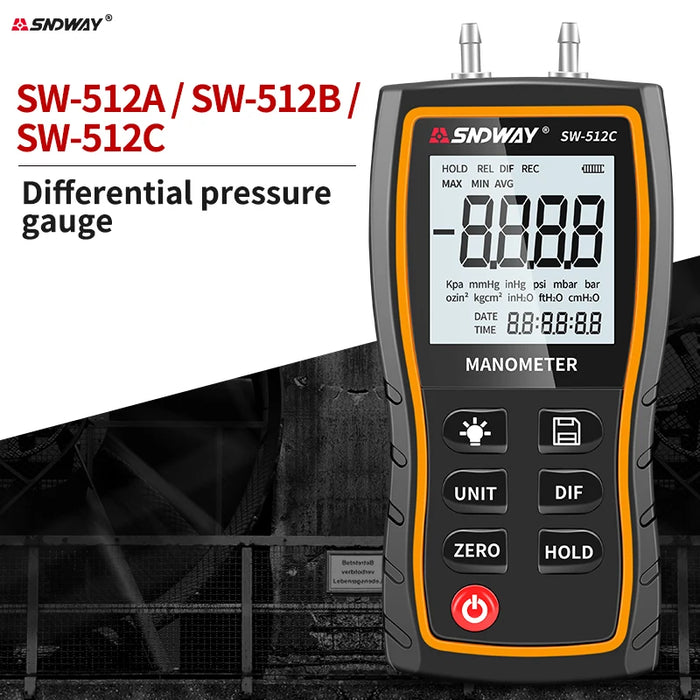 Series Digital Manometer Air Pressure Gauge