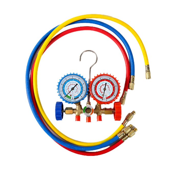 4-Way AC Manifold Gauge Set for R134A, R410A, and R22