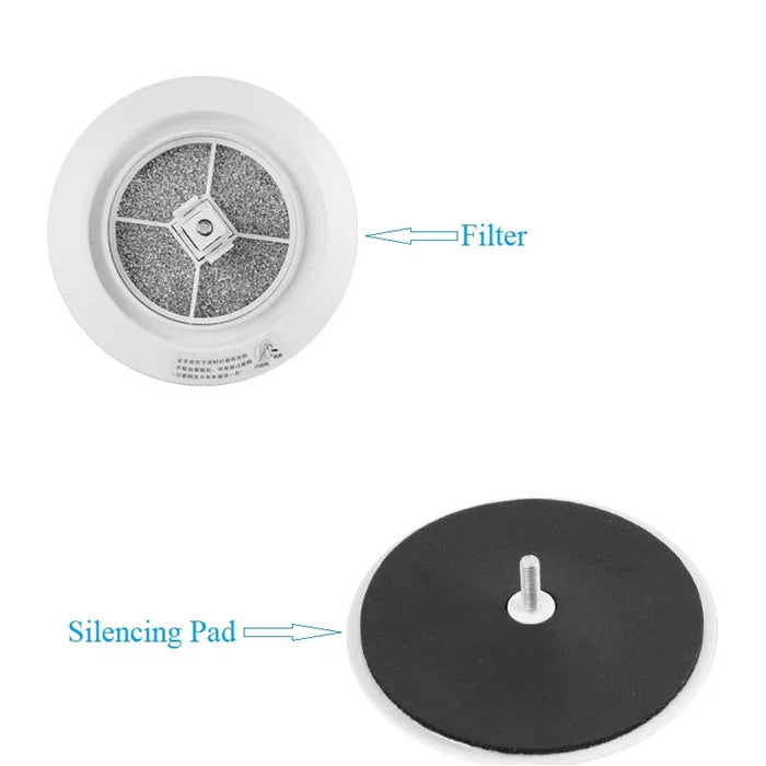 White ABS Round Square Built-in Air Vent